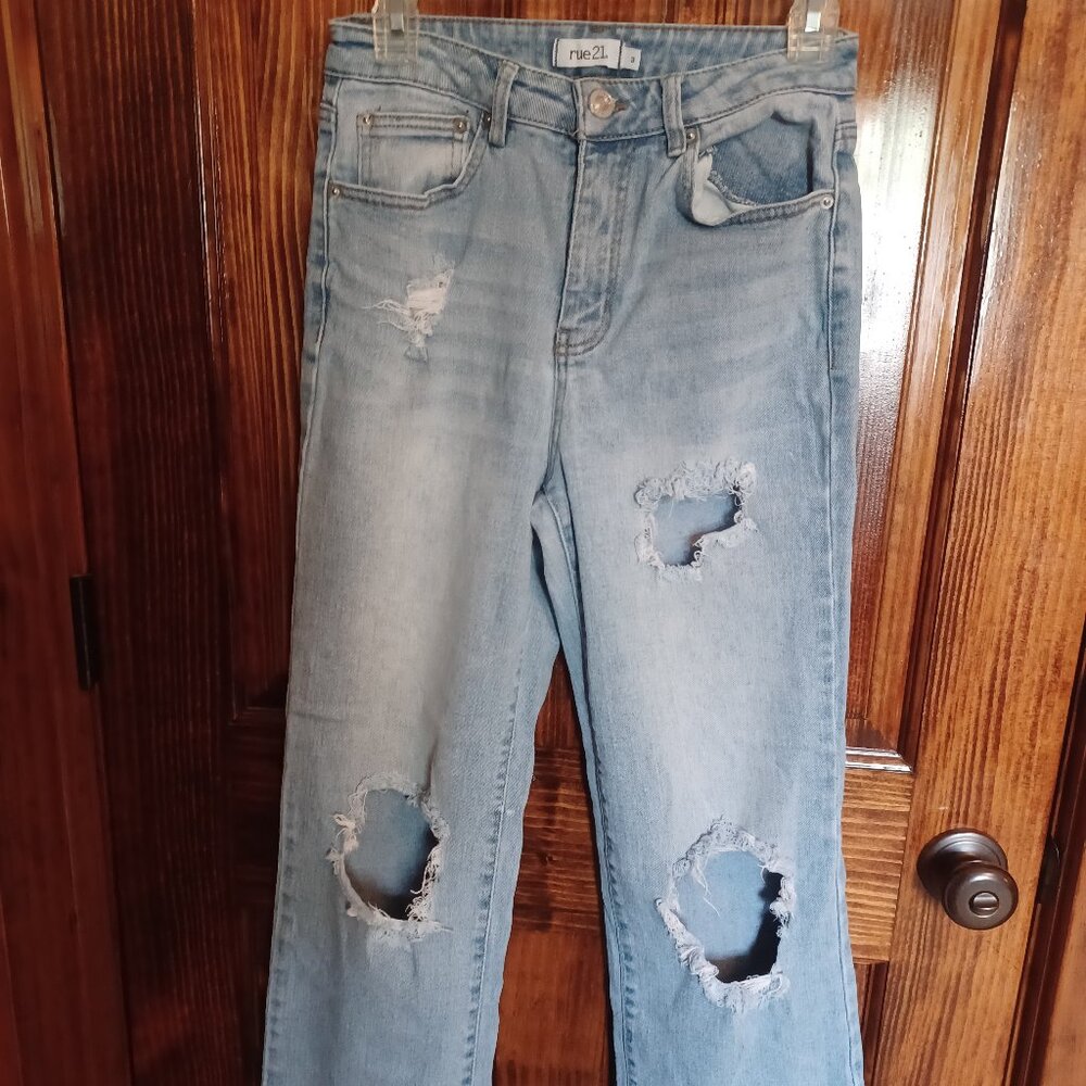 Rue 21 Size 3 holey jeans